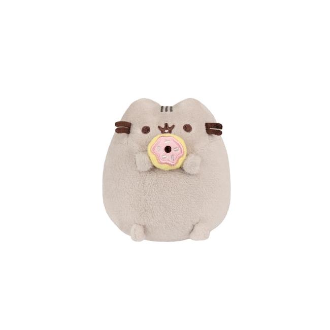 PUSHEEN Pehmolelu istuva Pusheen ja donitsi, 10 cm