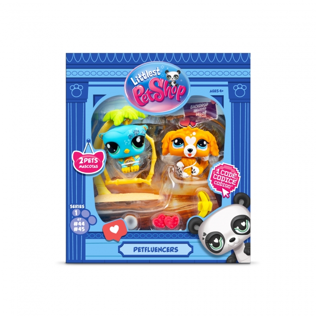 LITTLEST PET SHOP Hahmo Petfluencer, 2 kpl