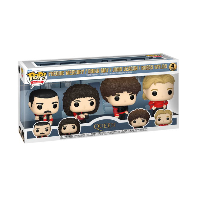 FUNKO POP! Vinyylihahmo: Queen - Radio Gaga (4-pack)