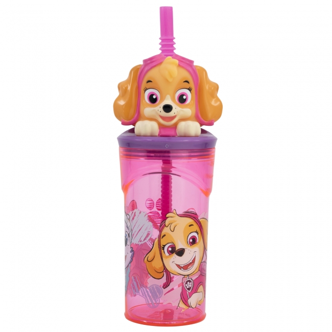 PAW PATROL 3D-juomapullo, pinkki, 360 ml