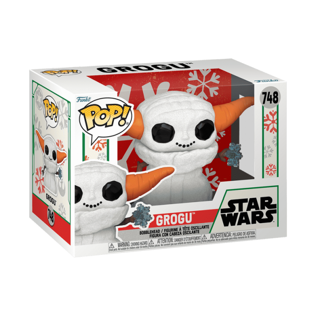 FUNKO POP! Vinyylihahmo: Star Wars: The Mandalorian -  Holiday Grogu snowman (The Child)