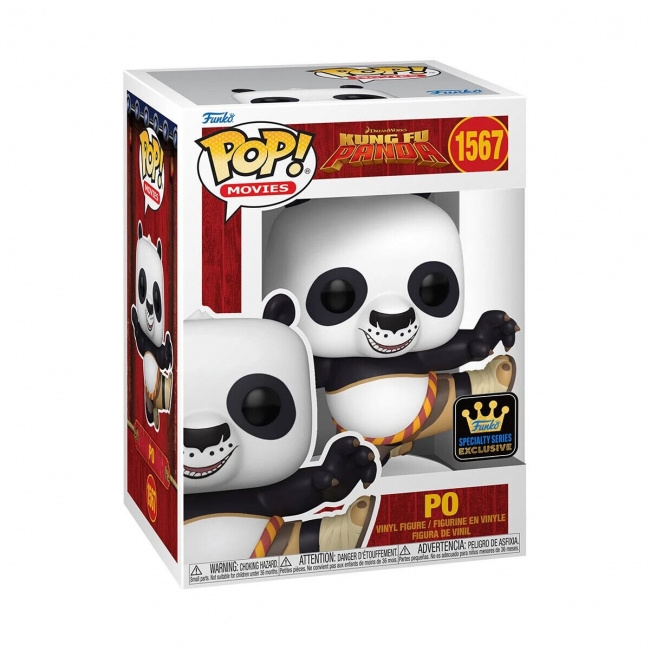 FUNKO POP! Vinyylihahmo: Kung-Fu Panda - Po (w/Chase) (Flocked)