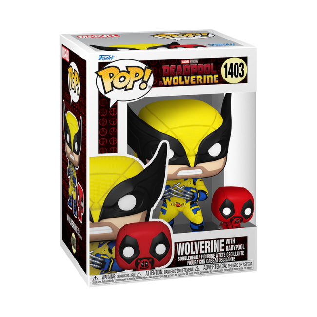 FUNKO POP! Vinyylihahmo: Marvel: Deadpool & Wolverine - Wolverine w/ Babypool