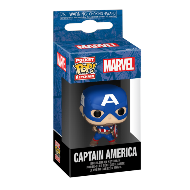 FUNKO POP! Avaimenperä: Marvel - Captain America