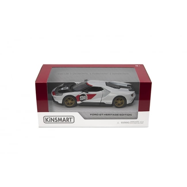 KINSMART Metallinen pienoismalli 2017 Ford GT (Heritage Edition), 1:38