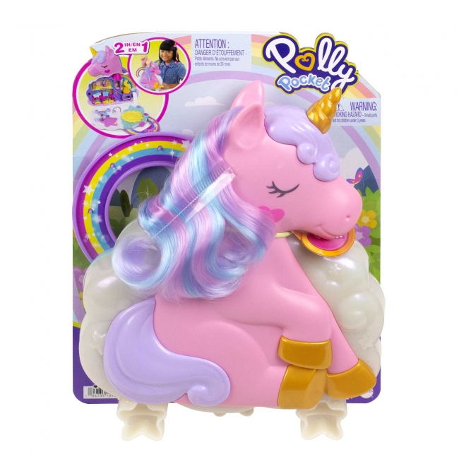 POLLY POCKET Rainbow Unicorn Salon