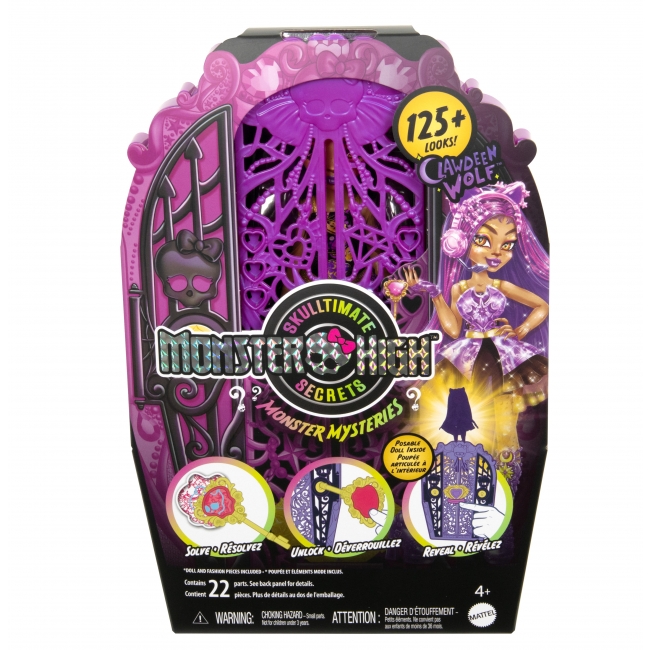 MONSTER HIGH yllätysnukke Clawdeen mystisten hirviöiden arkusta