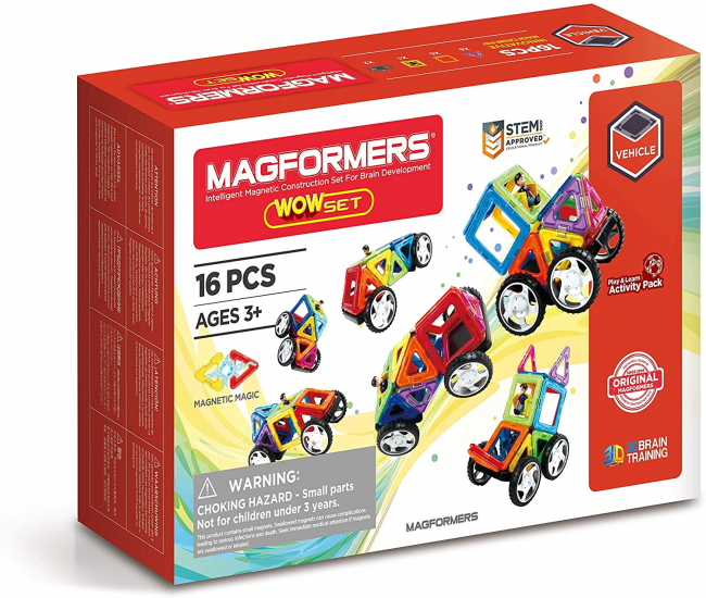 MAGFORMERS Rakennussetti Wow, 16 kpl | XS Lelut | XS Lelut